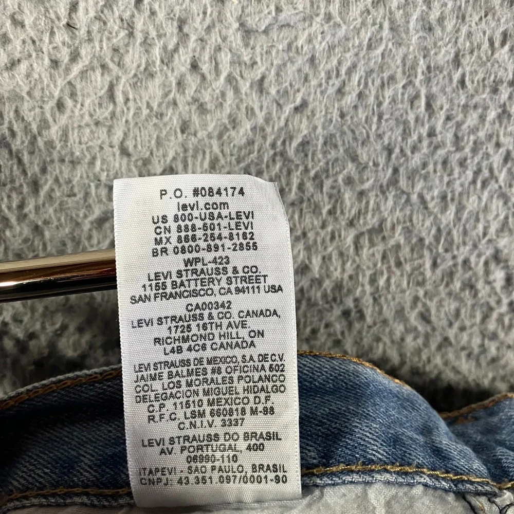 Vtg Levi's 550 Relaxed Fit Jeans Men 38x32‎ Light Wash Fit 36x31